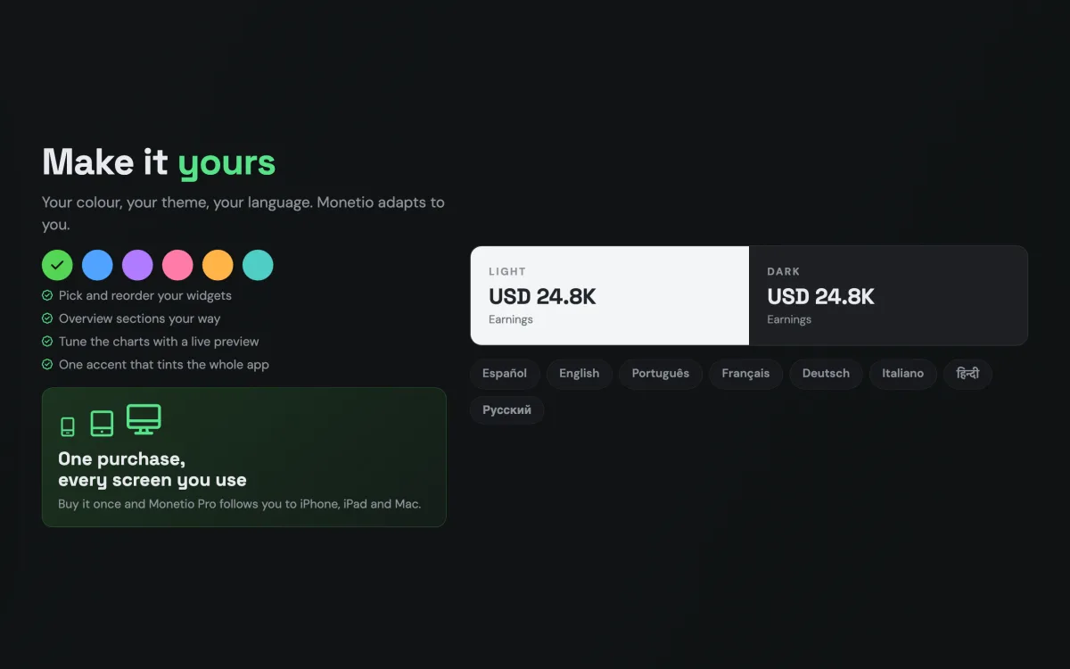 Monetio — make it yours