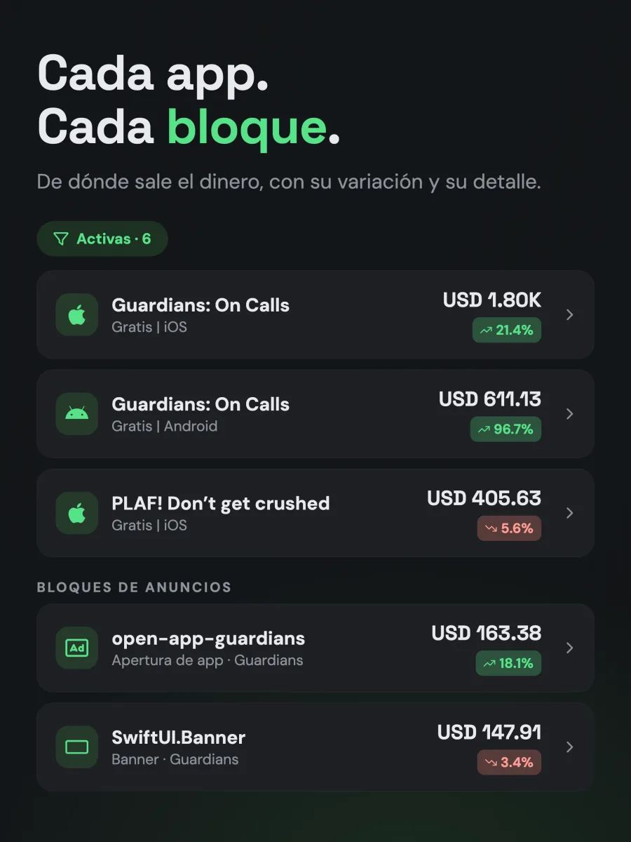 Monetio — cada app, cada bloque